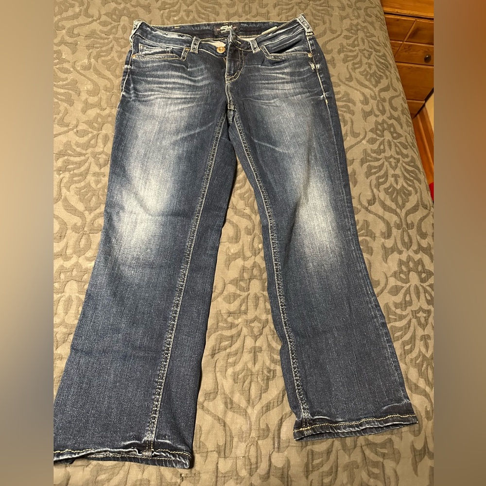 Silver capris size 30